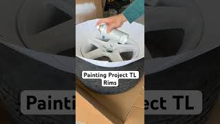 Painting AutoX Project Acura TL Rims Type-R White