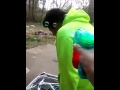 Me Shooting Ethan with a Bubble Blaster