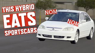 Ultimate Sleeper! This K24 TURBO Civic Hybrid is DAILY DRIVEN