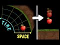 How does time curvature (not space) create an illusion of gravity?