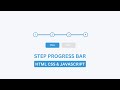 Multi Step Progress Bar In HTML CSS and JavaScript | Progress Bar