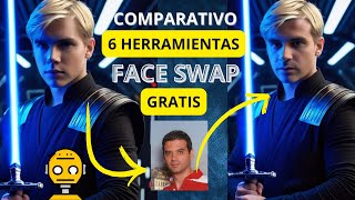 🧐6 Herramientas GRATIS comparadas de 🎨FACE SWAP (intercambio de caras) con INTELIGENCIA ARTIFICIAL