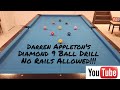 Darren Appleton's Diamond 9 Ball Drill - Difficulty Level 8/10