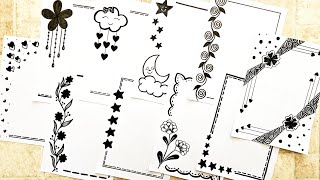 Beautiful Project Border Designs / Front page for Assignment \u0026Notebook /Art Amateur