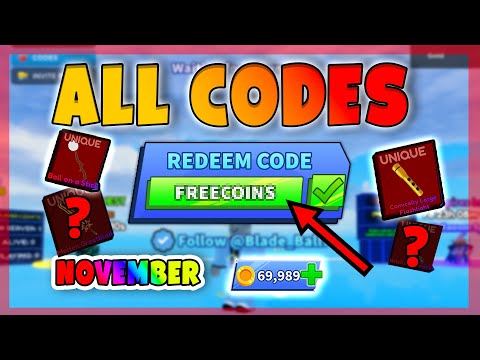*NEW* ALL NEW WORKING CODES FOR BLADE BALL (Blade Ball November Codes) [UPD] Blade Ball Roblox