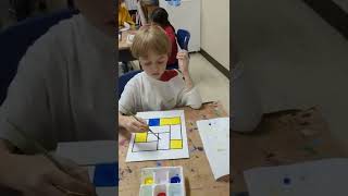 1st. Grade Art Class: Piet Mondrian