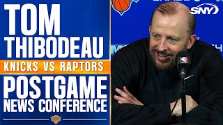 Tom Thibodeau on Knicks' win over Raptors: 'Find a way to win' | SNY