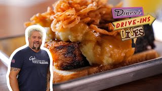 Guy Fieri Eats at Hullabaloo Diner in Texas (THROWBACK) | Diners, Drive-Ins and Dives | Food Network