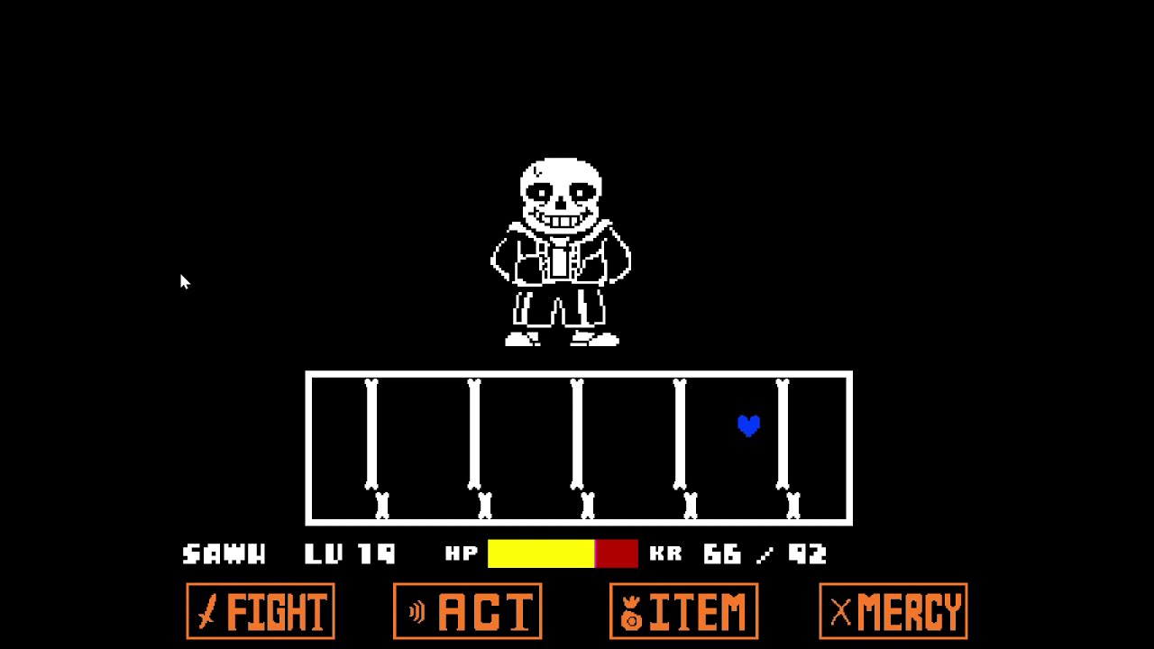 UNDERTALE SANS FIGHT "BEATING SANS FINNALY" - YouTube