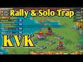 Lords Mobile Solo & Rally Trap | KvK Lords Mobile Gameplay.