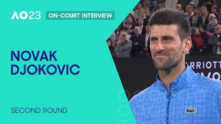 Novak Djokovic On-Court Interview | Australian Open 2023 Second Round