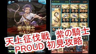 【グラブル】天井征伐戦 紫の騎士 PROUD に初見挑戦するとこうなった