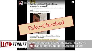 Fact Check: Snopes Did NOT Fact Check A Claim That Photo Showed Hunter Biden Asleep A Crack...