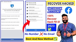 Recover Hacked Facebook Account Whitout Email and Password 2024 || How to Recover Facebook Account