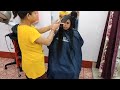 very long front layer haircutting খুব লম্বা চুলে সামনের দিকে লেয়ার কাট pampa s corner