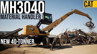 New 40-ton Cat MH3040 Material Handler is Faster, Has New Cab, Slashes Maintenance \u0026 Fuel Costs