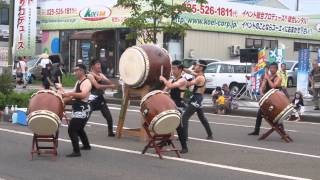 第89回 謙信公祭 出陣行列7　保倉川太鼓ラスト