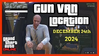 Gun Van Location Today | DECEMBER 24th 2024 | GTA 5 ONLINE | RAILGUN + CANDY CANE IN STOCK NOW!!!!