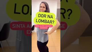 Tá com dor na lombar? Sinta alívio com esse único exercício! #dorlombar #exercicio #dornascostas