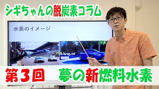 シギちゃんの 脱炭素コラム第３回　夢の新燃料水素