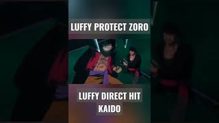 Luffy protect Zoro, direct hit Kaido 💥💥 #onepiece #anime #manga #fyp #fypシ #shorts #luffy #zoro