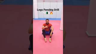 legs Fencing Drill for beginners #mma #bjj #algeria #fitness #workout #grappling