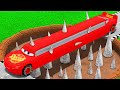 LONG CARS vs SPIKES in Teardown