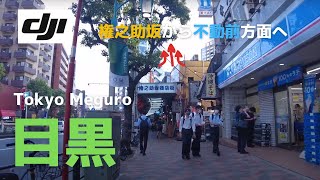 【人気の街・目黒】権之助坂から不動前方面を歩く│from Tokyo Meguro to Fudomae│東京都・目黒区【DJI Pokcet2】