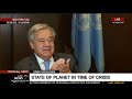 sherwin bryce pease in conversation with unsg antónio guterres