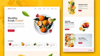 🔥Complete Fruits Selling Ecommerce Website using Reactjs + Tailwind + Framer-motion | Build \u0026 Deploy