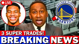CONFIRMED NOW! 3 TRADES FOR THE WARRIORS! WELCOME GIANNIS ANTETOKOUNMPO! GOLDEN STATE WARRIORS NEWS