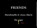 FRIENDS - MARSHMELLO & ANNE MARIE - Easy Chords and Lyrics