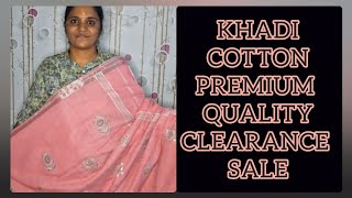 CLEARANCE SALE OF KHADI SOFT/ LINEN KHADI/ MULKHADI/ SLUB LINEN/ BOOK YOURS SOON / BOUTIQUE STYLE