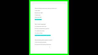 5101 Functions and Parameters Quiz Latest Update with Verified Solutions