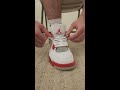 How To Loose Lace Jordan 4's - THE BEST WAY #shorts #tutorial