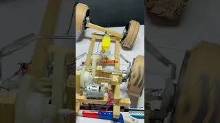 Rc car engine in front wheels | How to make car | car axles #car #dc