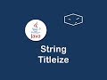 string titleize in java