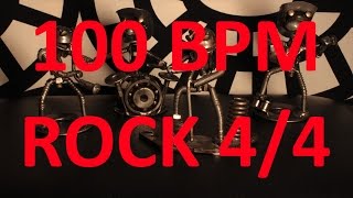 100 BPM - ROCK - 4/4 Drum Track - Metronome - Drum Beat