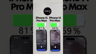 iPhone 15 Pro Max vs. 14 Pro Max Battery Test🔋Full video on my channel!