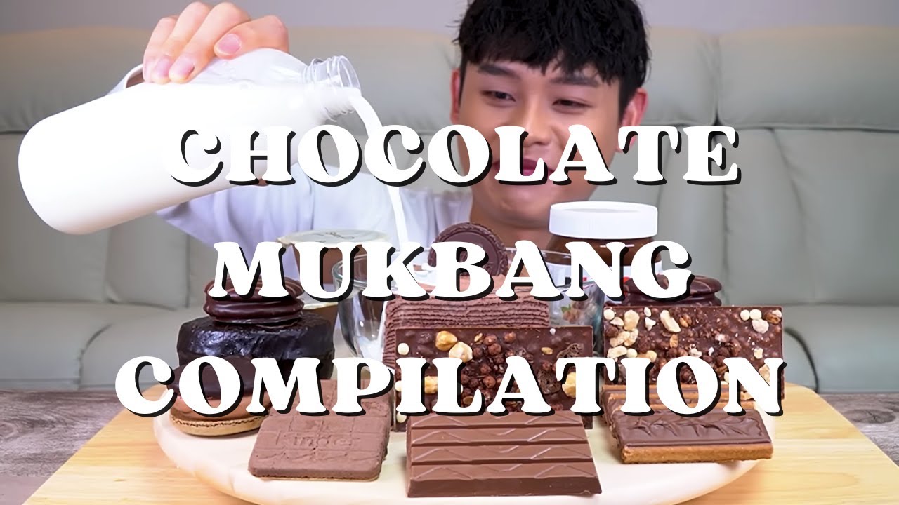 Asmr Chocolate Mukbang Compilation Youtube