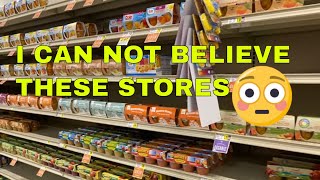 I CAN NOT BELIEVE THESE STORES! FULLY STOCKED OR HIDING EMPTY SHELVES?
