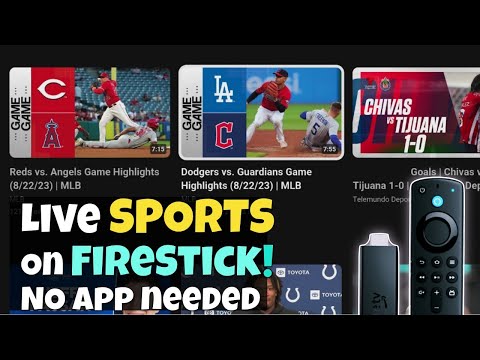 Unlock LIVE Sports on your Firestick without installing any apps!