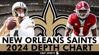Saints Depth Chart Following The 2024 NFL Draft & UDFA Signings + Projecting New Orleans’ Starters