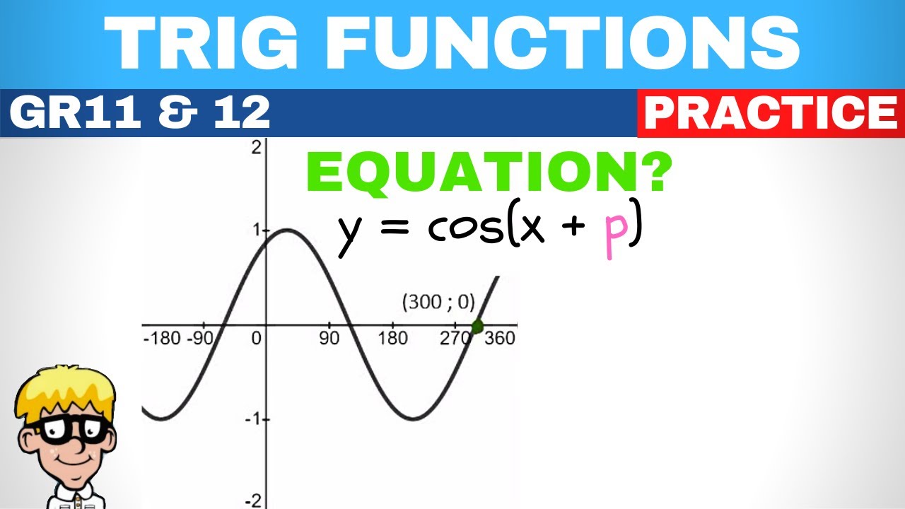 Trig Functions Grade 11 And 12: Determine Equation - YouTube