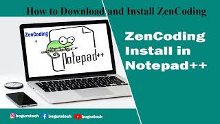 How to download and install Zencoding in Notepadd++