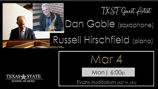 Guest Artists: Dan Goble (saxophone) & Russell Hirschfield (piano) [3/4/24]