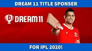 IPL 2020 TITLE SPONSER NEWS-DREAM 11