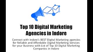 Top 10 Digital Marketing Agencies in Indore