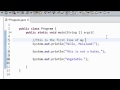 Java Whitespace & Comments