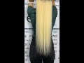 Τρέσα μαλλιών φυσική indian hair ombre 1b 60 65 70cm